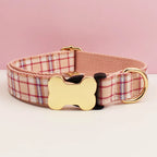Customizable Dog Collar - Classic Plaid Barkberry