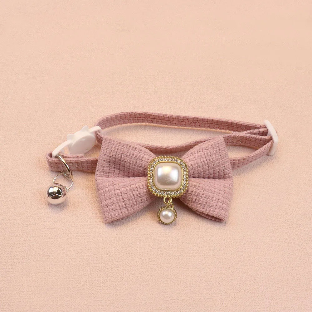 Vintage Faux Pearl Cat Collar