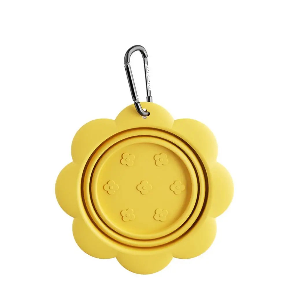 Portable Flower Pet Travel Feeder