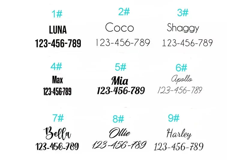 Customizable Cat Collar - Black Polka