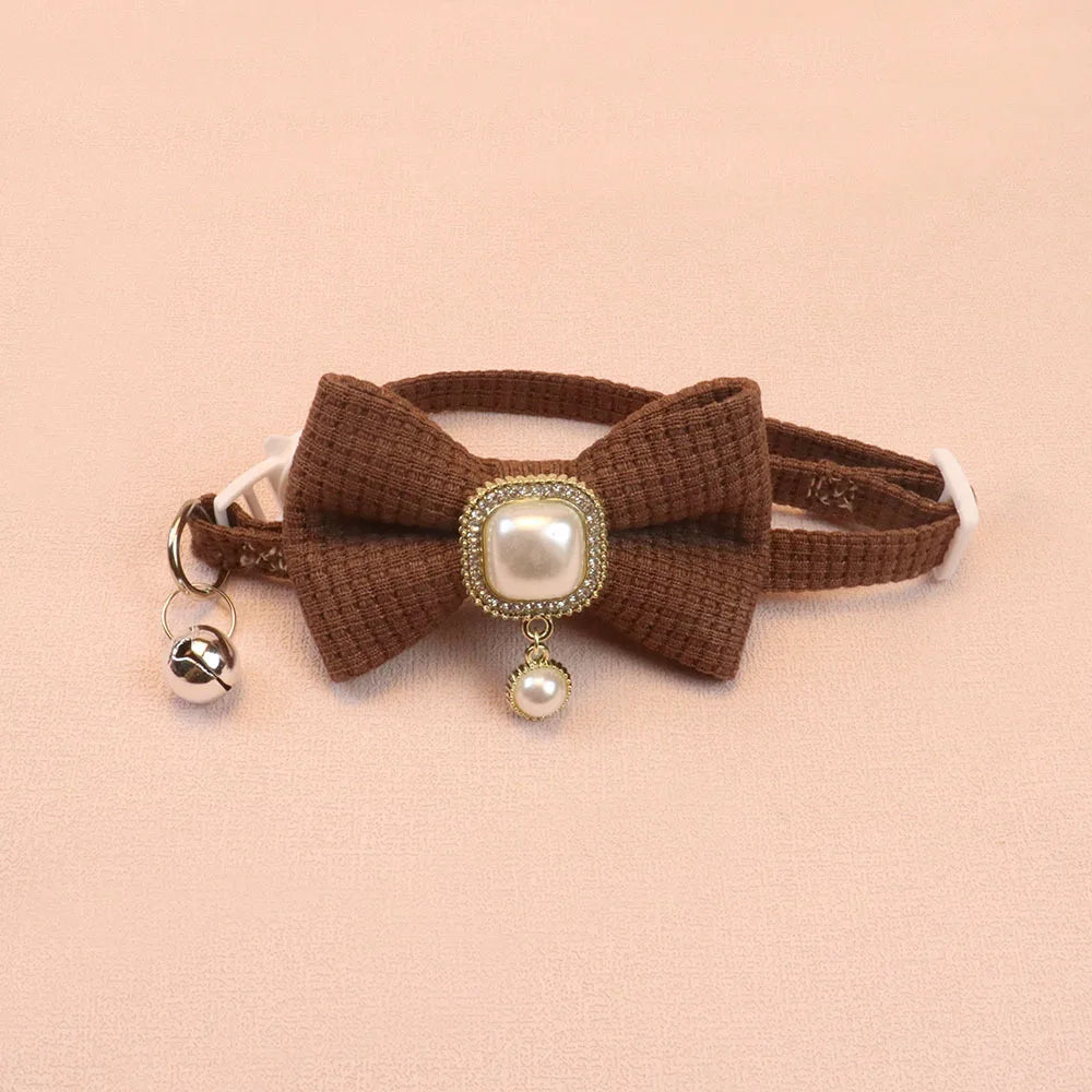 Vintage Faux Pearl Cat Collar