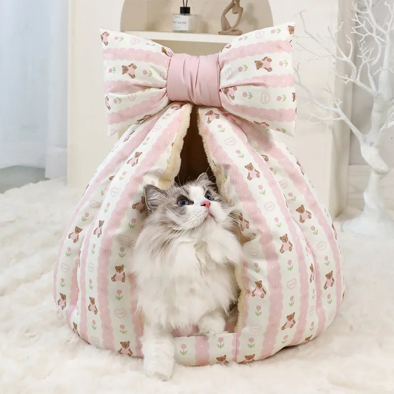 Darling Bow Cat Bed
