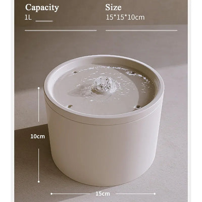 Ceramic Water Fountain - 1L Capacity