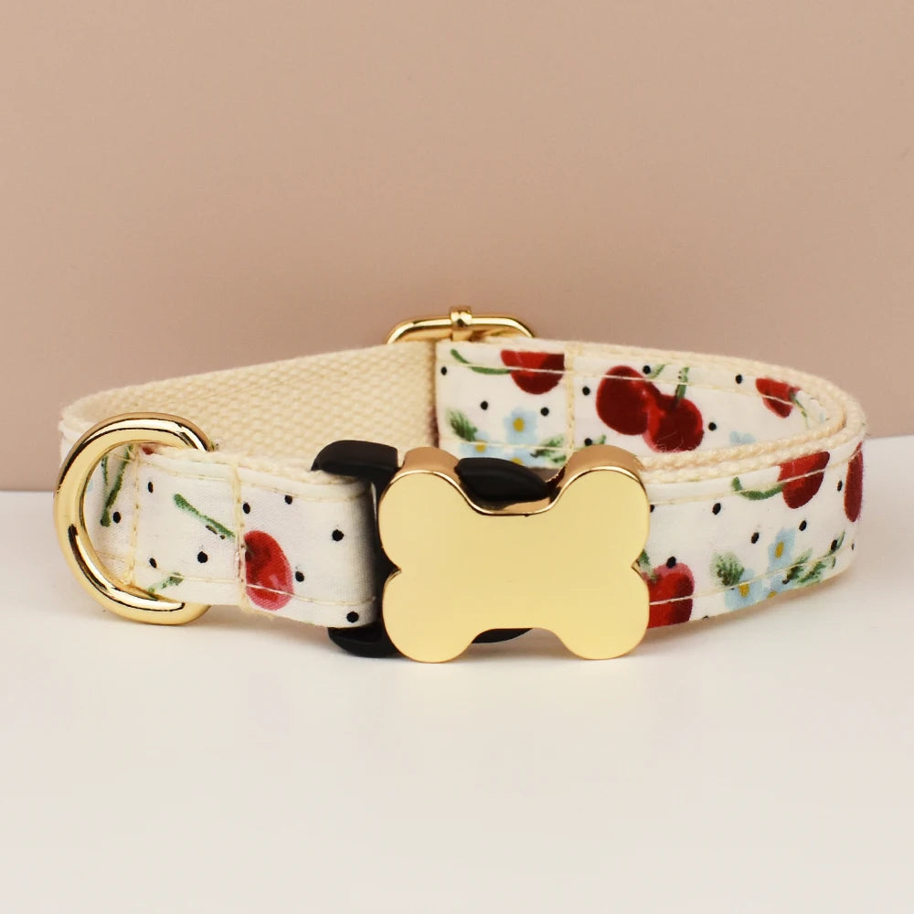 Customizable Cat Collar - Cherry Love