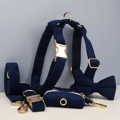 Bundle - Customizable 4pc Set - Navy Corduroy - Dog